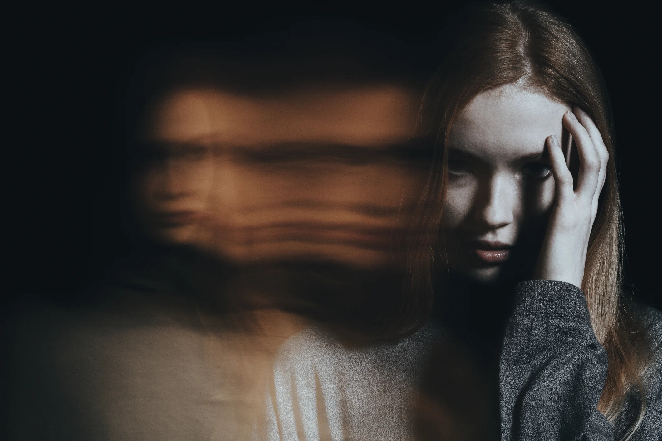 Young girl struggling with addictive personality disorder