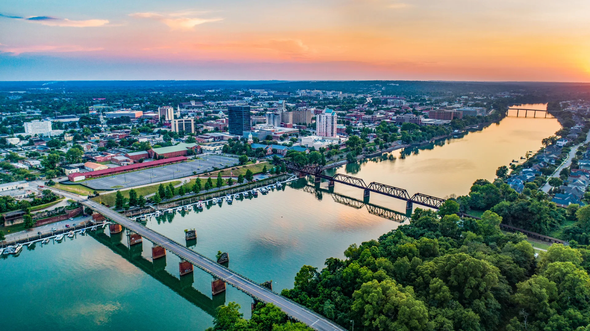 Skyline of Augusta Georgia the best place to get substance use treatment